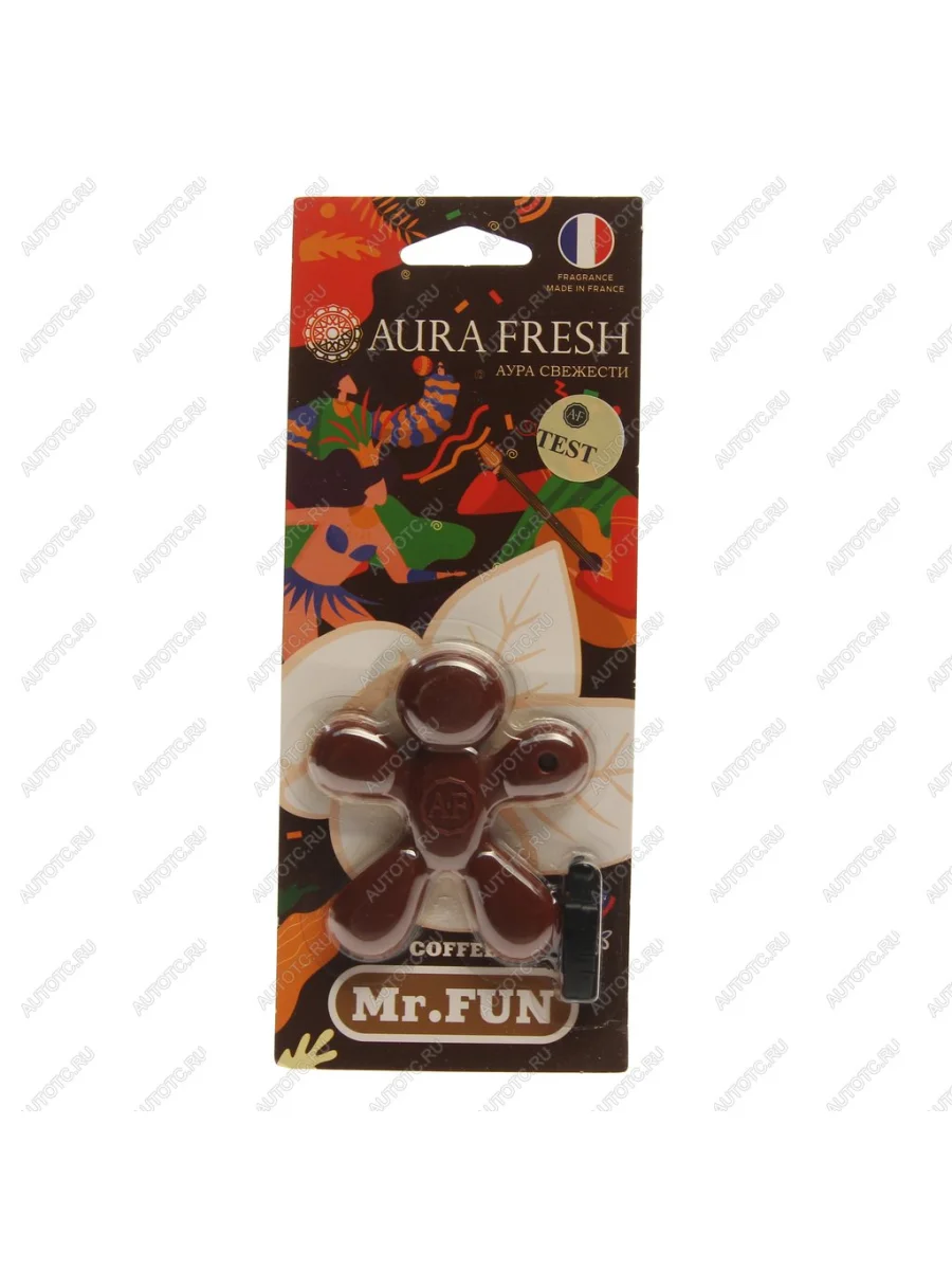 Ароматизатор на дефлектор полимерный (coffee) 23г Mr.Fun AURA FRESH AURA FRESH 23463  в Самаре Самарской области