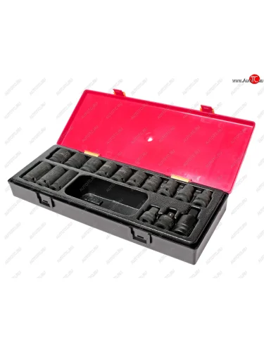 Набор головок торцевых 12 6-ти гранных 10-24мм ударных 16 предметов в кейсе JTC JTC TOOLS CO., LTD jtc-k4161