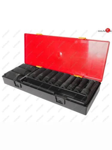 Набор головок торцевых 12 6-ти гранных 10-32мм ударных глубоких 12 предметов в кейсе JTC JTC TOOLS CO., LTD jtc-k4121