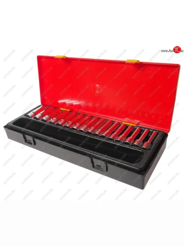 Набор головок торцевых 38 6-ти гранных 6-22мм глубоких 16 предметов в кейсе JTC JTC TOOLS CO., LTD jtc-k3161