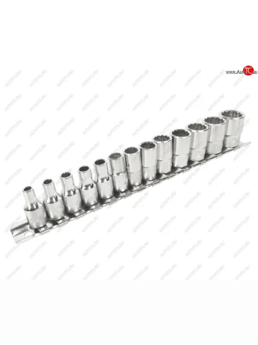 Набор головок торцевых 14 12-ти гранных 04-14мм L=25мм 13 предметов JTC JTC TOOLS CO., LTD jtc-t213m