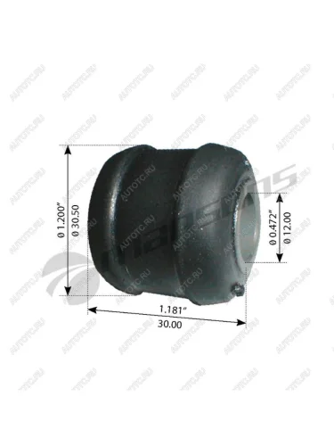 Сайлентблок MERCEDES Atego,LK,LN стабилизатора переднегозаднего (12х2830х30) MANSONS MANSONS 700.093