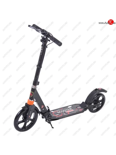 Самокат 2-х колесный (колесо 230мм) до 100кг алюминий ручной дисковый тормоз NO NAME bq-m04b