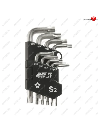 Набор ключей TORX ТS10-ТS50 пятилучевых Г-образных с отверстием 9 предметов JTC JTC TOOLS CO., LTD jtc-5355