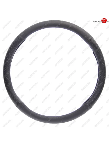 Оплетка руля (XL) 41-43см черная экокожа, комбинированная, перфорация NO NAME 361449