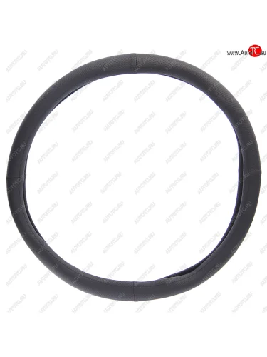 Оплетка руля (XL) 41-43см черная экокожа комбинированная NO NAME 361463