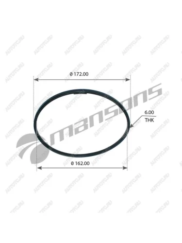 Кольцо уплотнительное SCANIA 3,4 series ступицы (150х160х5мм) пробковое MANSONS MANSONS 100.655