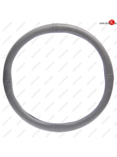 Оплетка руля (XL) 41-43см серая экокожа NO NAME 361470