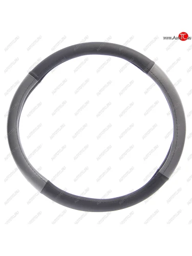 Оплетка руля (XL) 41-43см черно-серая экокожа, комбинированная NO NAME 361456