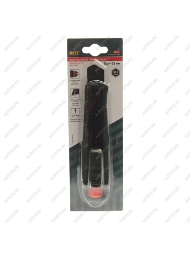 Нож 18мм с сегментированным лезвием усиленный FIT FIT 10322