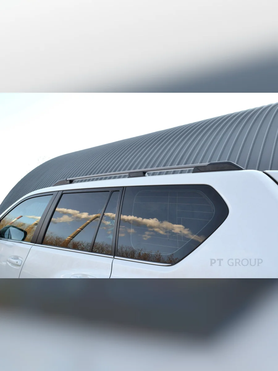 Рейлинги на крышу Petroil Tuning  Toyota Land Cruiser Prado (2009-2025) J150 (серебристый муар)  в Самаре Самарской области
