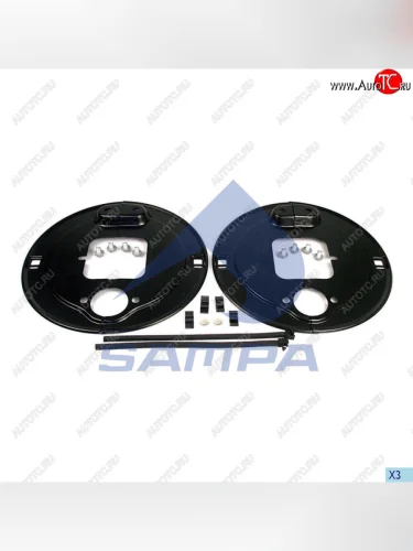 Щиток BPW барабана тормозного пылезащитный (комплект на ось, 120 SN3620) SAMPA SAMPA 070.563