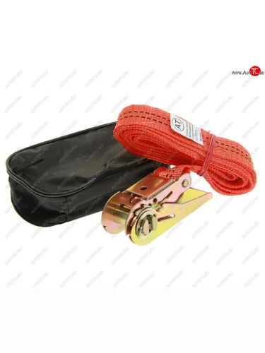 Стяжка крепления груза 0.8т 3м-25мм кольцевая с храповиком АВТО-ТРОС АВТО-ТРОС стг 2508-3 к