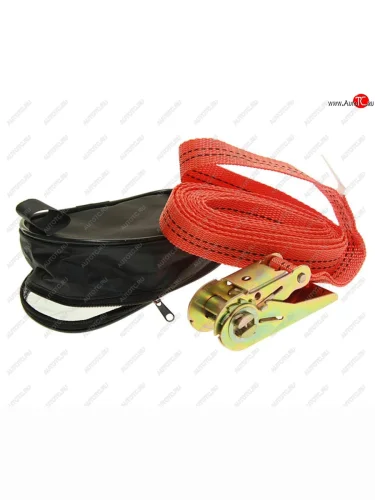 Стяжка крепления груза 0.8т 4м-25мм кольцевая с храповиком АВТО-ТРОС АВТО-ТРОС стг 2508-4 к