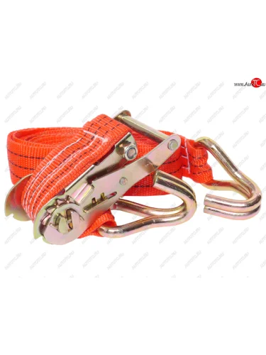 Стяжка крепления груза 1.8т 6м-38мм с храповиком АВТО-ТРОС АВТО-ТРОС стг 3818-6