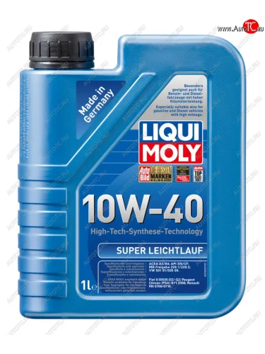 Масло моторное SUPER LEICHTLAUF 10W40 псинт.1л LIQUI MOLY LIQUI MOLY 9503
