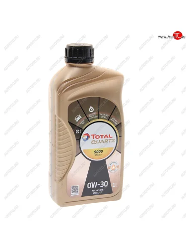 Масло моторное QUARTZ 9000 ENERGY 0W30 синт.1л TOTAL TOTAL 213767