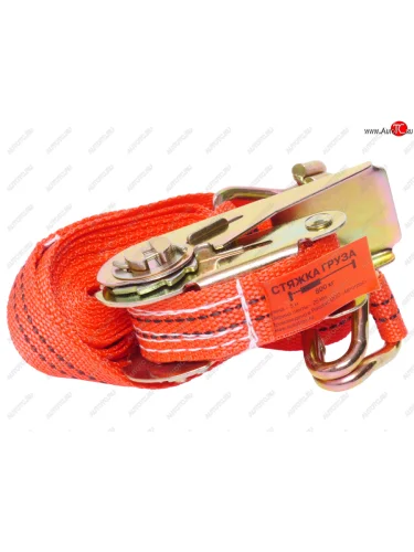 Стяжка крепления груза 0.8т 5м-25мм с храповиком АВТО-ТРОС АВТО-ТРОС стг 2508-45