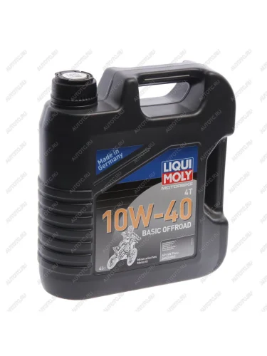 Масло моторное для 4-х тактных двигателей MOTORBIKE 4T OFFROAD BASIC 10W40 4л LIQUI MOLY LIQUI MOLY 3062