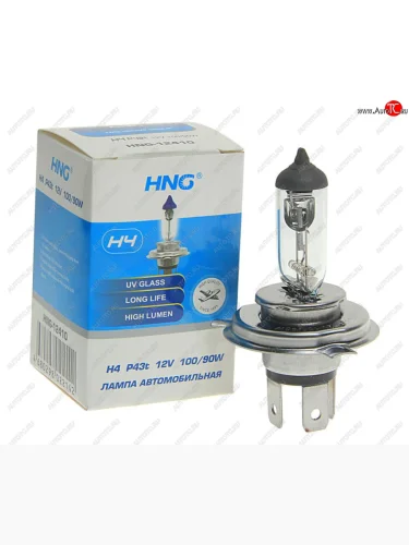 Лампа 12V H4 10090W P43t Long Life HNG HNG 12410