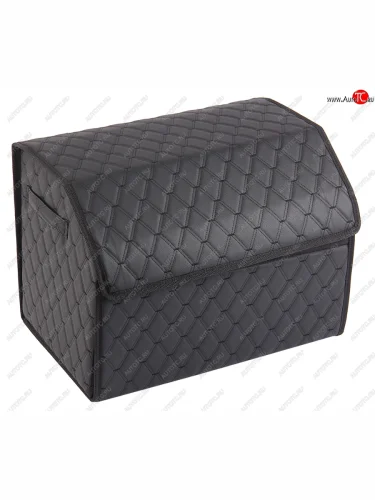 Органайзер в багажник 50х37х33см 3D экокожа черный кант черный дв.ромб FOR CARS FOR CARS orgdv50111