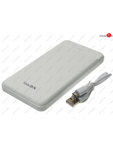 Аккумулятор внешний 10000мАч для зарядки мобильных устройств FAISON FAISON j48 white