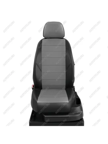 Авточехлы DAEWOO Matiz (00-) экокожа черно-серые комплект AVTOLIDER AVTOLIDER dw05-0101-ec02