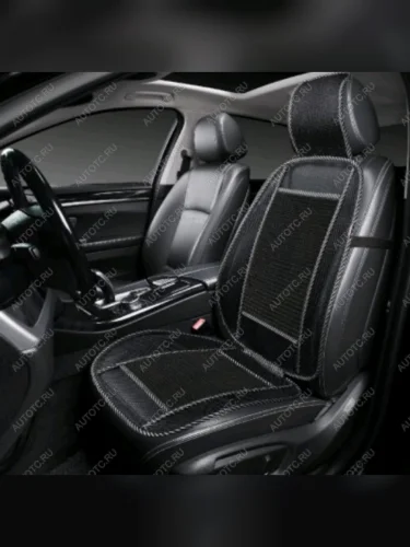 Накидка на сиденье массажная с сеткой макраме черно-серая Pro PREMIER PREMIER pro10