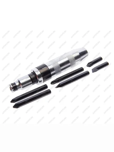 Отвертка ударная с набором бит 6 предметов АВТОДЕЛО АВТОДЕЛО 40016