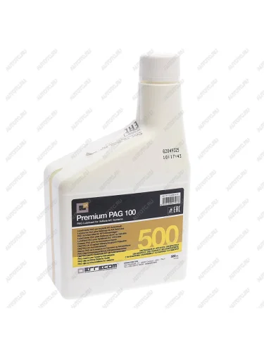 Масло для кондиционеров ISO PAG 100+DYE OL6008.M.P2 500мл c УФ детектором ERRECOM ERRECOM ol6008.m.p2