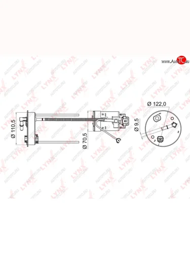 Фильтр топливный HONDA Accord (08-) (2.02.4) в баке комплект LYNX LYNX lf950m