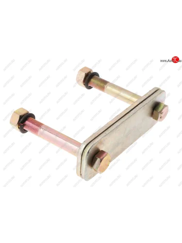 Серьга ГАЗ-3302 рессоры в сборе (2 щеки, 2 болта,без сайлентблоков) на 1 рессору NO NAME 3302-2902464-50