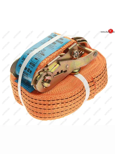 Стяжка крепления груза 4т 10м-50мм с храповиком ЛИМ ПК ЛИМ 24-10