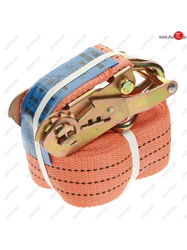 Стяжка крепления груза 4т 6м-50мм с храповиком ЛИМ ПК ЛИМ 24-6