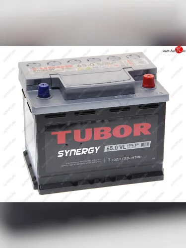 Аккумулятор TUBOR Synergy 65Ач обратная полярность TUBOR 6ст65(0)