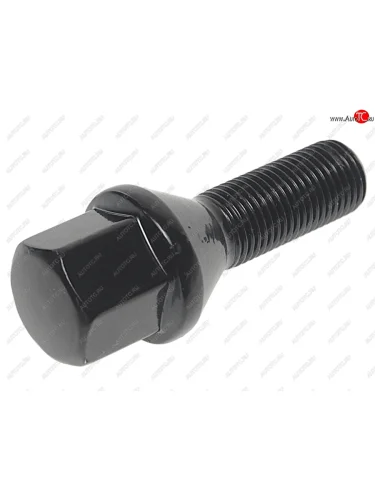 Болт колеса М12х1.25х28 конус под ключ 17мм черный RACING RACING 201091