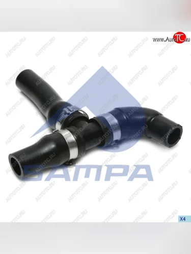 Патрубок MAN TGA,TGS,TGX отопителя SAMPA SAMPA 021.117