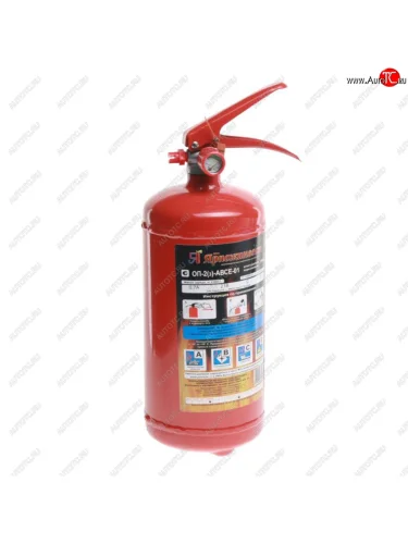 Огнетушитель 2кг (закачной) порошковый с манометром ABCE ЯПИ ЯРПОЖИНВЕСТ оп-2(з)-abce