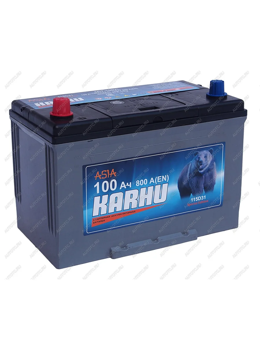 Аккумулятор KARHU Asia 100Ач KARHU 6ст100(1) 115d31r  в Самаре Самарской области