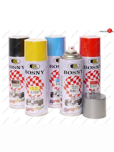 Краска флуоресцентная белая матовая акриловая аэрозоль 400мл BOSNY BOSNY 1007