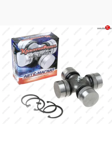 Крестовина КАМАЗ-ЕВРО,УРАЛ вала карданного малая в сборе (50х135мм) (стопорные кольца) АВТОМАГНАТ АВТОМАГНАТ 53205-2201025