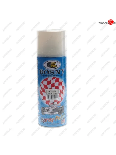 Краска белый жемчуг металлик аэрозоль 400мл BOSNY BOSNY 1130