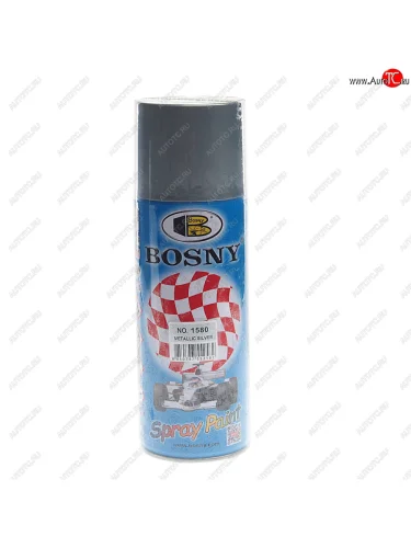 Краска серебряный металлик аэрозоль 400мл BOSNY BOSNY 1580