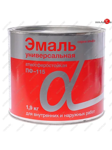 Краска желтая 1.9кг ПФ-115 АЛЬФА АЛЬФА 712