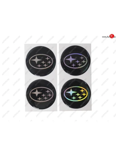 Эмблема диска колесного SUBARU (6см) комплект 4шт. AUTOSTICKERS 02155