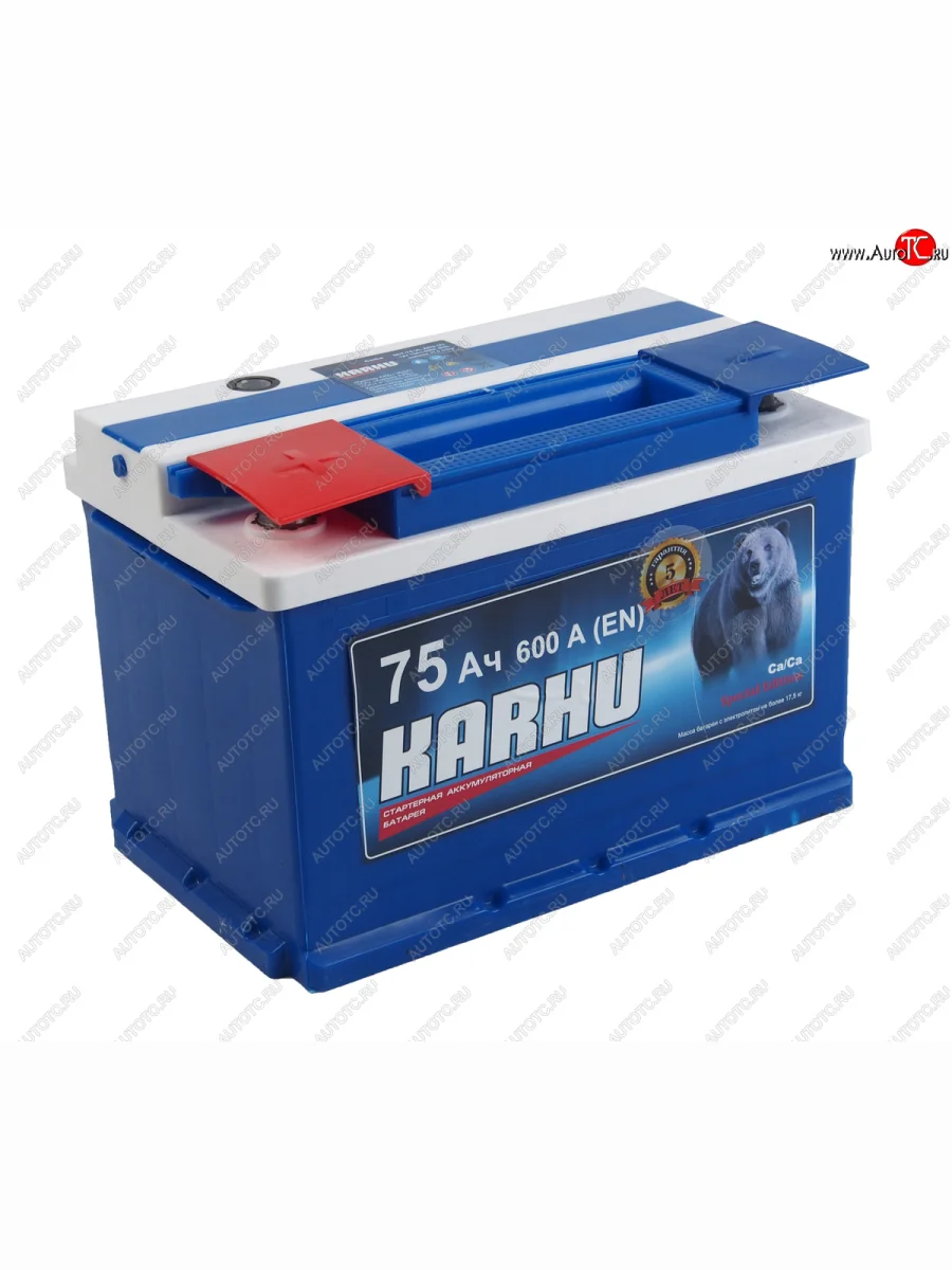Аккумулятор KARHU 75Ач KARHU 6ст75(1)  с доставкой в г. Керчь