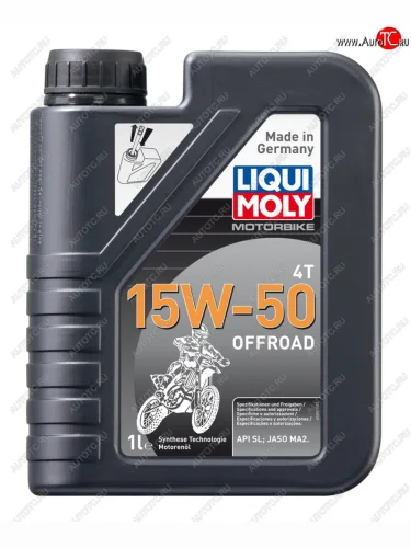 Масло моторное для 4-х тактных двигателей MOTORBIKE 4T OFFROAD 15W50 синт.1л LIQUI MOLY LIQUI MOLY 3057