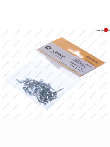 Шуруп 2.5х12мм оцинкованный универсальный (53шт.) ХВАТ ХВАТ 20012-2