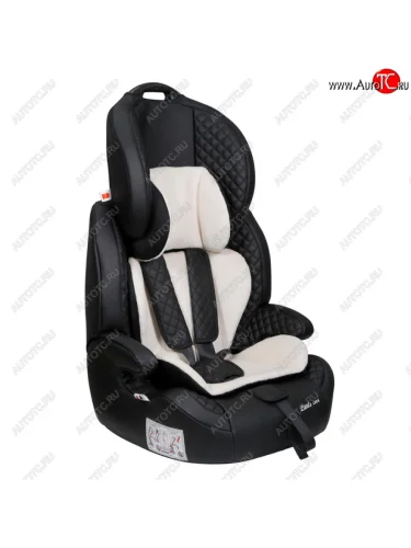 Автокресло детское 9-36кг (I-II-III) 0.9-12лет черное экокожа (с ремнями) Ally Ромб Little Car PSV PSV 132607
