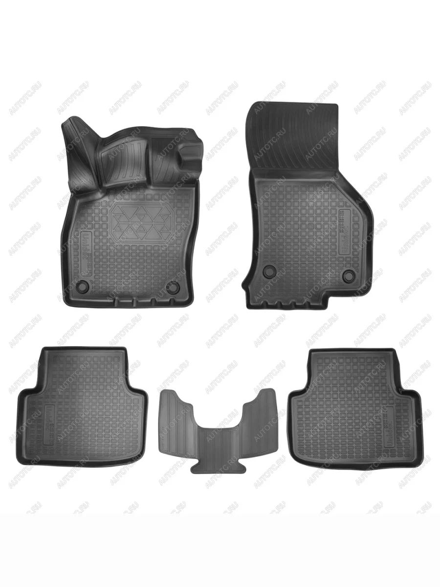 Коврики салонные (3D) Norplast Unidec Skoda Octavia A8 универсал (2019-2022) (черные)  в Перми Пермском крае